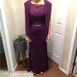 Elegant Purple Evening Gown
